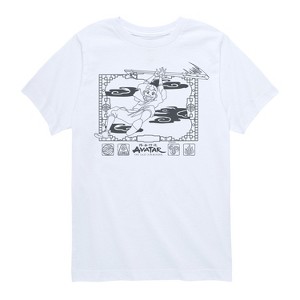 Boys' - Avatar: The Last Airbender - Aang Happy Flying Short Sleeve Graphic T-Shirt - 1 of 4