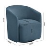 NicBex Modern Swivel Chair with Pocket Coil Seat Cushion, Soft & Durable Upholstery for Living Room, Bedroom, Office Accent - 2 of 4