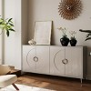 59.8" Modern Wooden 4-Door Sideboard Buffet Cabinet,Adjustable Shelves Storage Server for Living Room Kitchen Entryway-Baofuwish - 2 of 4