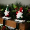 Northlight Santa Gnomes Christmas Stocking Holders - 6.25" - Set of 2 - 2 of 4