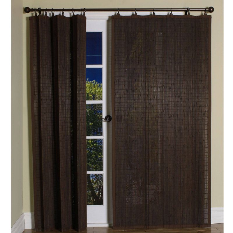 1pc 40"x63" Light Filtering Rayon From Bamboo Window Curtain Panel - Versailles Home, 4 of 6