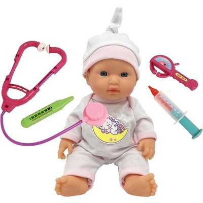 The New York Doll Collection 14 Inch Talking Baby Doll Doctor