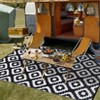 Outdoor Modern Reversible Erasable Area Rugs for Garden Backyard Large Portable Lightweight Plastic Straw Rug for Camping RV Auto Patio Picnic Mat - 3 of 4