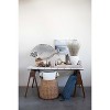 Storied Home Round Terra-cotta Crock with Pointed Polka Dots and Distressed Volcano Glaze, White - 2 of 4