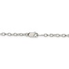 Black Bow Jewelry 3mm, Sterling Silver Fancy Solid Rolo Chain Necklace - 4 of 4