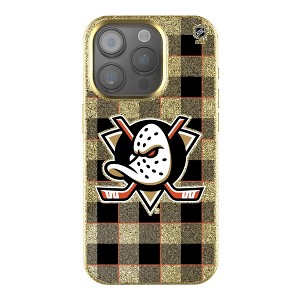 Keyscaper NHL Western Conference Teams Plaid Gold Bling Cell Phone Case for Apple iPhone - 1 of 4