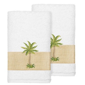 Linum Home Textiles 100% Turkish Cotton COLTON Embellished Towel Set - 1 of 3