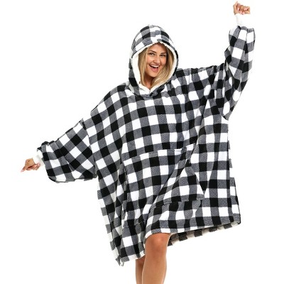 ADR Adult Wearable Blanket, Sweater Hoodie, Blanket with Sleeves for Men & Women Oversized Sweatshirt