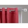 Evideco French Home Goods Adjustable Single Curtain Rod 50"-82" with Decorative Finials and Brackets, Available in Silver or Black Graphite - 2 of 4