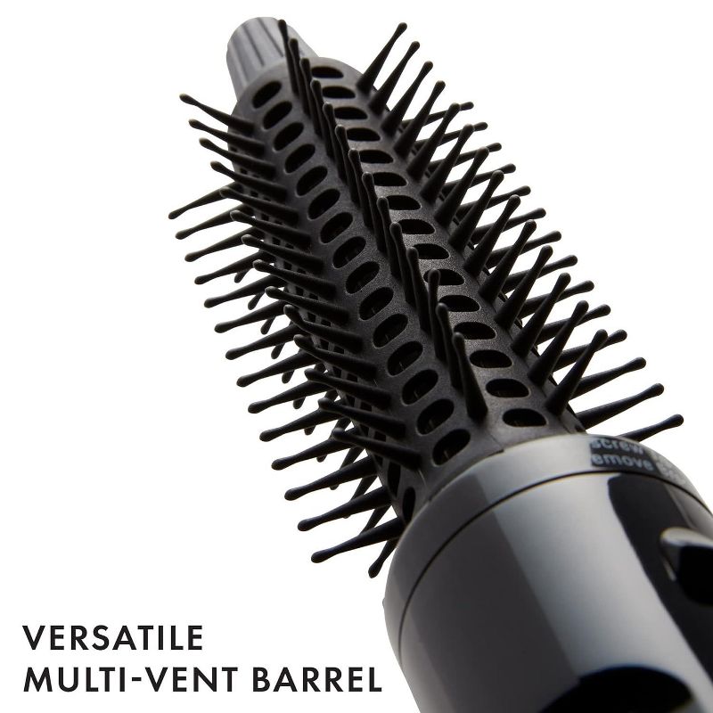 Hot Tools Pro Artist Hot Air Styling Brush | Style, Curl and Touch Ups (1" Barrel ) Black - Tangle-Free Hot Air Brush Iron - Model HT1574, 3 of 7