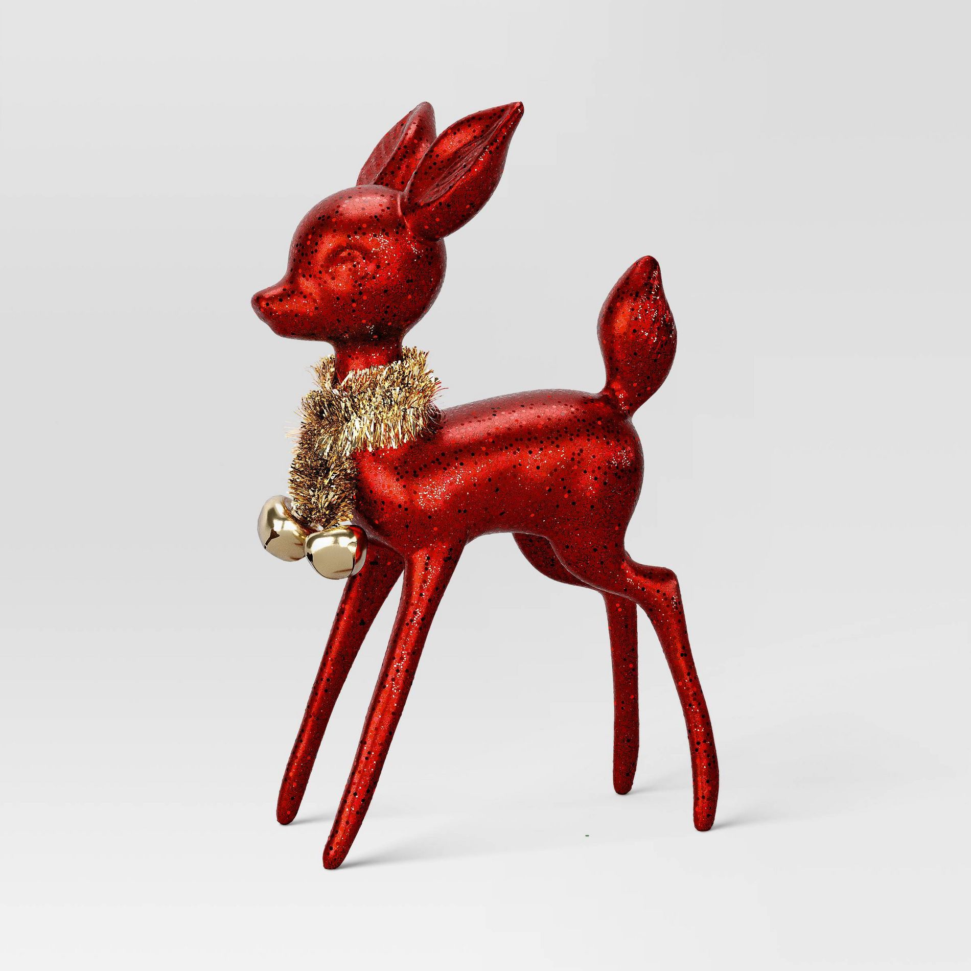 Christmas Plastic Deer Ornament Red - Wondershop™