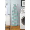 Whitmor Supreme Cover and Pad Paragon Turquoise and Gray: Adjustable Scorch-Resistant Ironing Board Cover, 54"x15" - 2 of 3