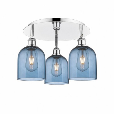 Bella - 3 Light Flush Mount In Industrial Style-10.5 Inches Tall and 17.25 Inches Wide