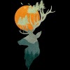 Men's Design By Humans Deer & Nature By lybrateRed T-Shirt - 2 of 4