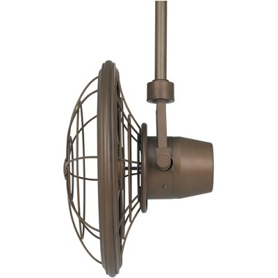 18" Oil-Rubbed Bronze Adjustable Ceiling Fan with Cage