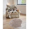 Marilyn Collection Seashell Shape Bath Rug – 100% Cotton, Ultra Plush 2200 GSM, Machine Washable Reversible Bathroom Mat – 25" x 28" Shell - 4 of 4