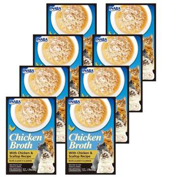 Inaba Chicken Broth With Chicken and Scallop Recipe Wet Cat Food - Case of 8/1.76 oz