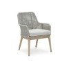 Signature Design by Ashley Seton Creek Outdoor Dining Arm Chair (Set of 2), Gray - 3 of 4