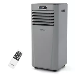 Costway 10000 BTU Portable Air Conditioner w/ Remote Control 3-in-1 Air Cooler w/ Drying