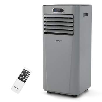 Costway 6000 BTU (10000 BTU ASHRAE) Portable Air Conditioner w/ Remote Control 3-in-1 Air Cooler w/ Drying