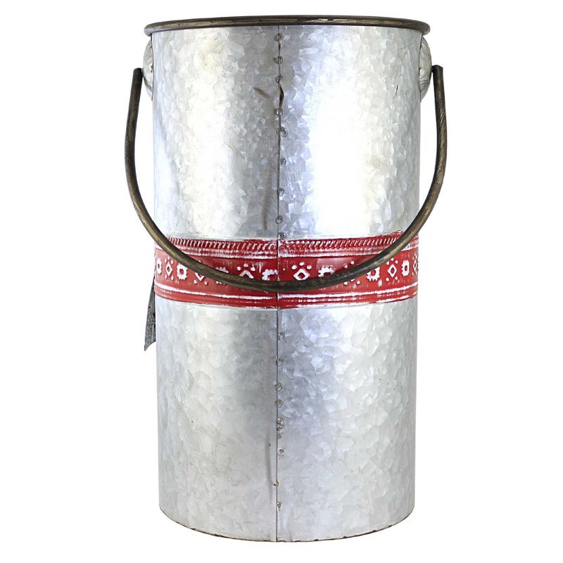 Christmas Galvanized Metal Snowman Container Transpac  -, 2 of 4