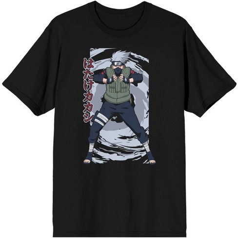 Naruto Shippuden Kakashi Hatake Men s Black T shirt Medium