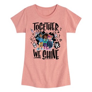 Girls' - Karma's World - Together We Shine Fitted Short Sleeve Graphic T-Shirt - 1 of 4