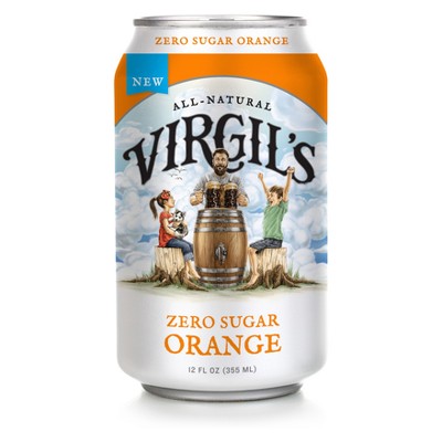 Virgil's Zero Sugar Orange - 6pk/12 fl oz Cans