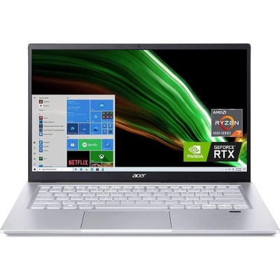 Acer Swift X AMD - 14" Laptop AMD Ryzen 7 5800U 1.9GHz 16GB Ram 512GB SSD Win10H - Manufacturer Refurbished