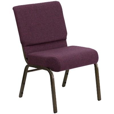 Emma and Oliver 21"W Stackable Church/Reception Guest Chair