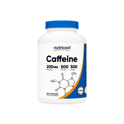 Nutricost Caffeine Pills (250 Capsules / 100mg Caffeine Anhydrous Per Serving) | Caffeine Supplement for Energy and Focus