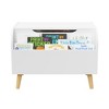 Sapphtopaz Storage Bench Kids Wooden Toy Box Kids Toy Storage Organizer Flip-Top Lid Boys Girls Toy Chest Bench Storage Cabinet for Playroom - 3 of 4
