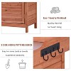 Solid Wood Patio Tool Sheds Outdoor Storage Shed with Lockable Doors - The Pop Home - 4 of 4