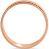 Pompeii3 6mm Brushed Round Polished Edge 14k Rose Gold Wedding Band - 3 of 4