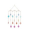29" x 17" Contemporary Metal Geometric Windchime Blue/Yellow/Pink - Olivia & May - image 3 of 4