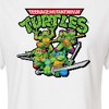 Women's - Teenage Mutant Ninja Turtles - Gaming Group And Logo Cropped Graphic T-Shirt - 2 of 4