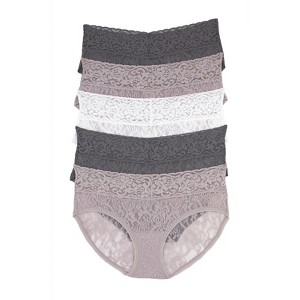 Felina Signature Stretchy Lace Low Rise Hipster 5-Pack | Panty - 1 of 1