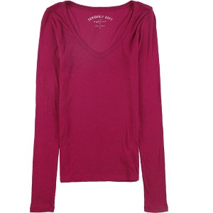 Aeropostale Womens Seriously Soft Ribbed Basic T-Shirt - 1 of 2
