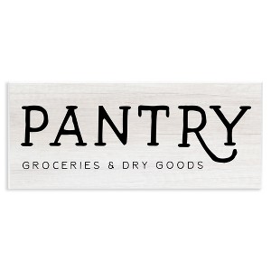 Stupell Industries Rustic Pantry Groceries Sign, 17" x 7" - 1 of 4