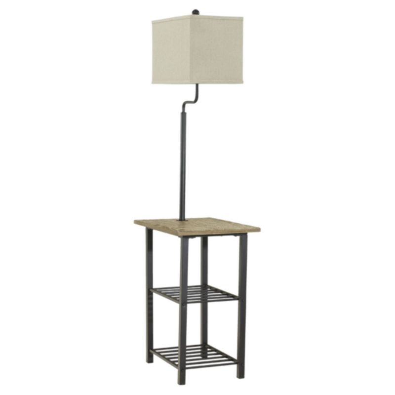 3-way Shianne Metal Tray Lamp Black - Signature Design by Ashley, 2 of 7