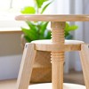 Guidecraft Adjustable Drafting Wooden Stool- Drafting Chair for Kids, 16in-18in | Toddler Swivel Stool for Kids' Art Studio, Classroom Seating - 2 of 4