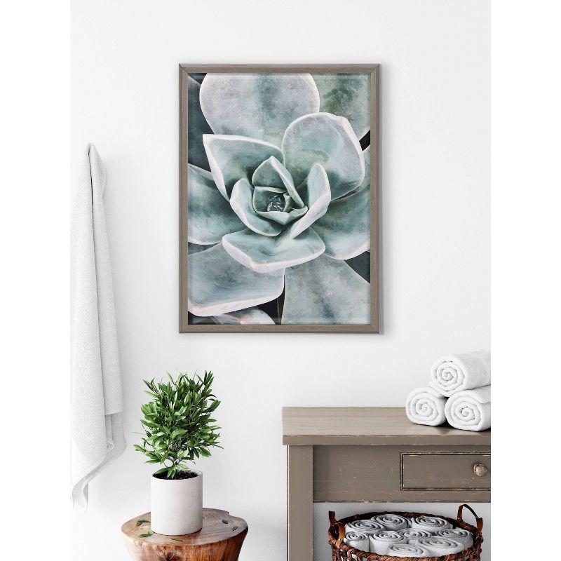 18&#34; x 24&#34; Blake Botanical Succulent Plants Printed Glass Framed Canvas by the Creative Bunch Studio Gray - Kate &#38; Laurel All Things Decor, 6 of 8
