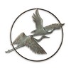 SPI Home Herons in Flight Garden Wall Hanging – 24" x 30" Bronze Metal Bird Wall Art, Nature-Inspired Outdoor or Indoor Sculpture - 3 of 3