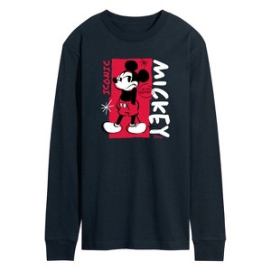 Men's - Disney - Mickey Iconic Long Sleeve Graphic T-Shirt - 1 of 3