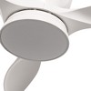 DORESshop 21 in. Indoor 3 Blades White Ceiling Fan with LED Light, Dimmable 3-Speed Flush Mount for Bedroom and Living Room - 4 of 4