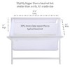 BreathableBaby Breathable Mesh Portable Sleeper, White, From Bedside to Travel - 4 of 4