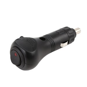 Unique Bargains DC 12V 24V Car Cigarette Lighter Switch Power Socket Plug with LED Indicator - 1 of 4