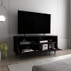 Vynxaria Modern TV Stand, 1 Door, 2 Shelves, Black Wengue, H 23.2" x W 54.7" x D 16" - 4 of 4