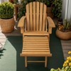 CAVINAS Oversized Pre-Assembled Hemlock Wood Outdoor Folding Adirondack Chair, Portable Chairs for Adults, Patio Chair for Garden Backyard Porch - 2 of 4