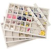 40-Grid Stackable Jewelry Organizer, Removable Earring Tray Drawer Insert for Necklace and Ring Storage - 2 of 4